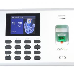 Reloj checador ZKTeco K40.